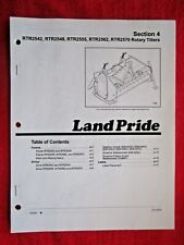 2002 LAND PRIDE RTR2542, RTR2548, RTR2555, RTR2562 ROTARY TILLER PARTS MANUAL, used for sale  Vermont