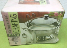 Commercial chafing dish 18/10 stainless 4at food pan 13" Di food pan #14009, used for sale  Shipping to Canada