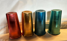 Usado, Conjunto de (4) copos/copos vintage coloridos de alumínio feitos na Itália 5" comprar usado  Enviando para Brazil