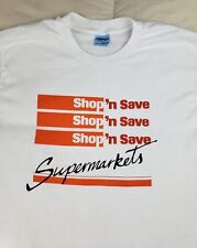 Camiseta De Colección SHOP 'N SAVE Supermarkets Stedman Super 50 EE. UU. Punto Único L segunda mano  Embacar hacia Argentina