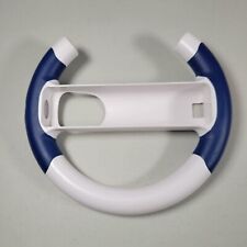 Used, Wii Wheel Mario Kart Attachment Blue White Racing Games Steering Wheel for sale  Shipping to South Africa