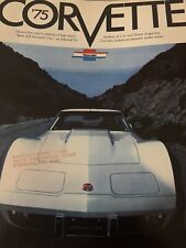1975 corvette brochure for sale  Arlington