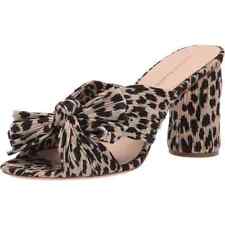 Loeffler Randall Penny Pleated Bow Sandal Pumps in Leopard Print size 7 for sale  Shipping to South Africa