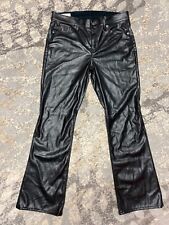 Calça jeans feminina de couro vegano cintura média Gap Baby Boot 30 nova com etiquetas 10p preta comprar usado  Enviando para Brazil
