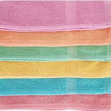 Toalha de microfibra para mão/face/lavatório 100% algodão macio (pacote de cores sortidas de 1) comprar usado  Enviando para Brazil