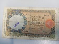 lire banconota 50 lupetta usato  Torino