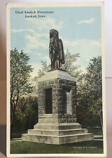 Chief Keokuk Momument Keokuk Iowa Post Card H,M. ANSCHUTZ for sale  Shipping to South Africa