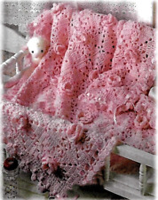 Pink roses crochet for sale  LONDON