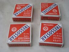 4 vintage TRESSOSTAR SUPER TRESSE VELOX ADHESIVE COTTON HANDLEBAR TAPE rolls for sale  Shipping to South Africa