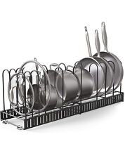 Vdomus Pot Rack Organizer com 4 métodos DIY, Black Metal Kitchen 8+ Potes... comprar usado  Enviando para Brazil