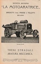Pubblicita 1918 motoaratrice usato  Biella