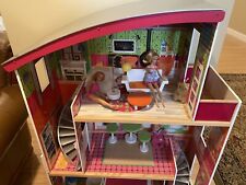 Barbie Doll House-KidKraft-3 Floors, Patio, Spiral Staircase-Furnished for sale  Shipping to South Africa