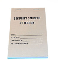 Security officers notebook for sale  DERBY