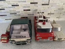 Lot of 3 VTG TONKA Metal Truck Fire Engine  & 1 Nylint Tow Truck POOR condition for sale  Somerville