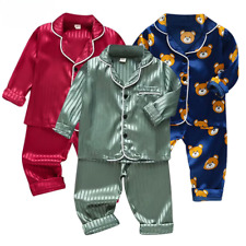 Usado,  Conjunto de pijama infantil gelo seda cetim conjunto de calças conjunto bebê algodão dinossauro comprar usado  Enviando para Brazil