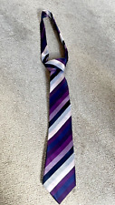 Purple striped tie for sale  Shipping to Ireland