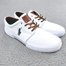 Tênis Polo Ralph Lauren Couro Branco Paxon Baixo Tênis Caminhada Masculino 10 D comprar usado  Enviando para Brazil