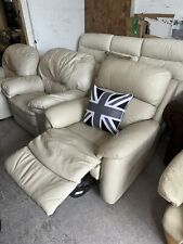 Cream real leather for sale  NANTWICH