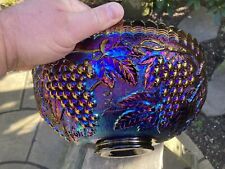 CARNIVAL GLASS ~ IMPERIAL GRAPE PUNCH BOWL TOP ~ AMETHYST / PURPLE ~ RARE ~ for sale  Shipping to South Africa