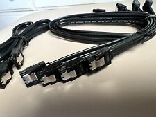 6X Cable de Datos ASUS 6G SATA III Negro con Bloqueo (recto a Recto), Original segunda mano  Embacar hacia Argentina