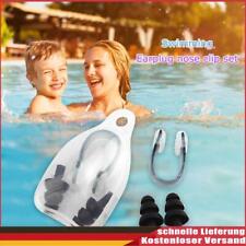 Anti-noise Waterproof Swimming Protective Earplugs + Nose Clip Kits (Black) comprar usado  Enviando para Brazil