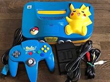 Sistema de console de jogos Pikachu Nintendo64 azul e amarelo pokemon F/S Japão USADO comprar usado  Enviando para Brazil