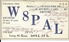 QSL  1935 Cleveland OH W8PAL Al Gross inventor of Walkie Talkie   radio card for sale  Shipping to South Africa