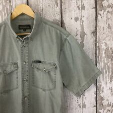 SNOWBEE Men's Shirt MEDIUM Short Sleeve Green Fishing Outdoor for sale  Shipping to South Africa