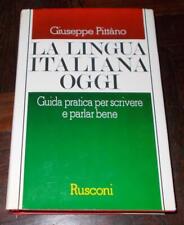 Lingua italiana oggi usato  Roma