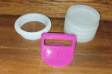 Tupperware Large 5” Hamburger Press - With 4 Freezer Storage for sale  Shipping to South Africa
