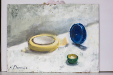 Scotch Tape still life white bkg home decor Natalia Demenko Signed OIL PAINTING  for sale  Shipping to Canada