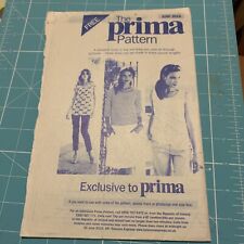 Prima sewing pattern for sale  LUTON