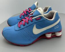 Tênis Nike Youth Shox Deliver PNT GS Vivid azul/branco/rosa infantil tamanho 7Y comprar usado  Enviando para Brazil