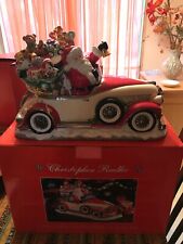 Christopher Radko Santa Rolls In Centerpiece Cookie Jar, with Box, Slightly Used for sale  Tuscaloosa