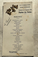 Ancien menu baptême d'occasion  Metz-