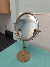 Vintage Brass Style Ajustable Metal Freestanding Dressing Table Vanity Mirror  for sale  Shipping to South Africa