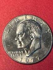 Usado, 1977-P brillante moneda de un dólar estadounidense Eisenhower sin circular segunda mano  Embacar hacia Argentina