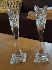 Crystal candle holders for sale  Round Lake