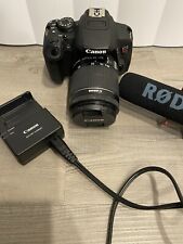 Câmera Digital SLR Canon EOS Rebel T5i 18.0MP com Lente EFS 18-55mm e Microfone RODE comprar usado  Enviando para Brazil