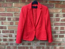 Zara red jacket for sale  WORTHING