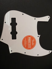 FENDER SQUIER 3-PLY JBASS PICKGUARD WHITE ~ NEW JAZZ AFFINITY J BASS, used for sale  Shipping to United Kingdom