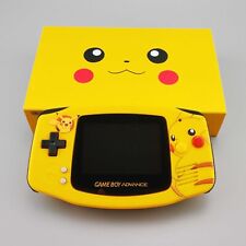 Console Nintendo Game Boy Advance GBA IPS v3 LCD retroiluminado Pokemon Pikachu comprar usado  Enviando para Brazil