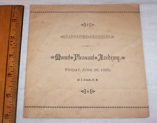 1885 Mount Pleasant Academy Programa de Graduação; Rhode Island Suicídio Escolar comprar usado  Enviando para Brazil