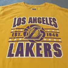 Camisa informal de baloncesto de los Angeles Lakers para hombre XL dorada de la NBA deletreada segunda mano  Embacar hacia Argentina