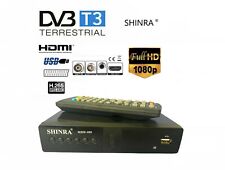 DECODER DVB-T2 HD 1080P SINTONIZZAZIONE AUTOMATICA Digitale terrestre SHINRA usato  Napoli