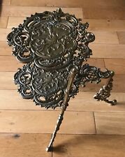 Vintage 2 Tier Brass Side Table Bird Motif Pot Plant Stand Conservatory Sun Room, used for sale  Shipping to South Africa