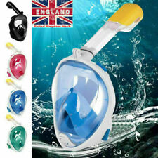 Used, Snorkel Mask Anti Fog Full Face Swimming Diving Scuba Goggle Mask for Adult Kids for sale  UK