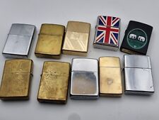 Zippo lighters x10 for sale  DIDCOT