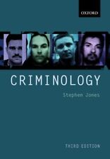 Criminology jones stephen for sale  UK