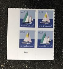 2023USA #5747-5748 Cartão Postal Forever Rate Veleiros - Bloco de placa de 4 barcos comprar usado  Enviando para Brazil